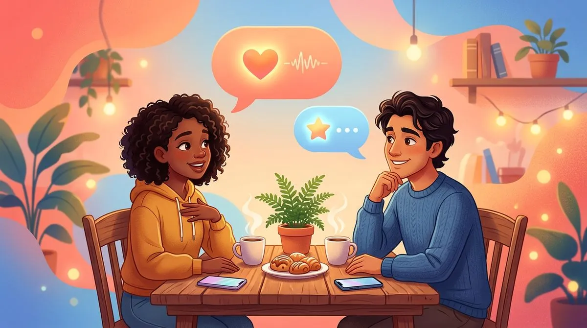 深呼吸して気持ちを落ち着かせる人のイラスト