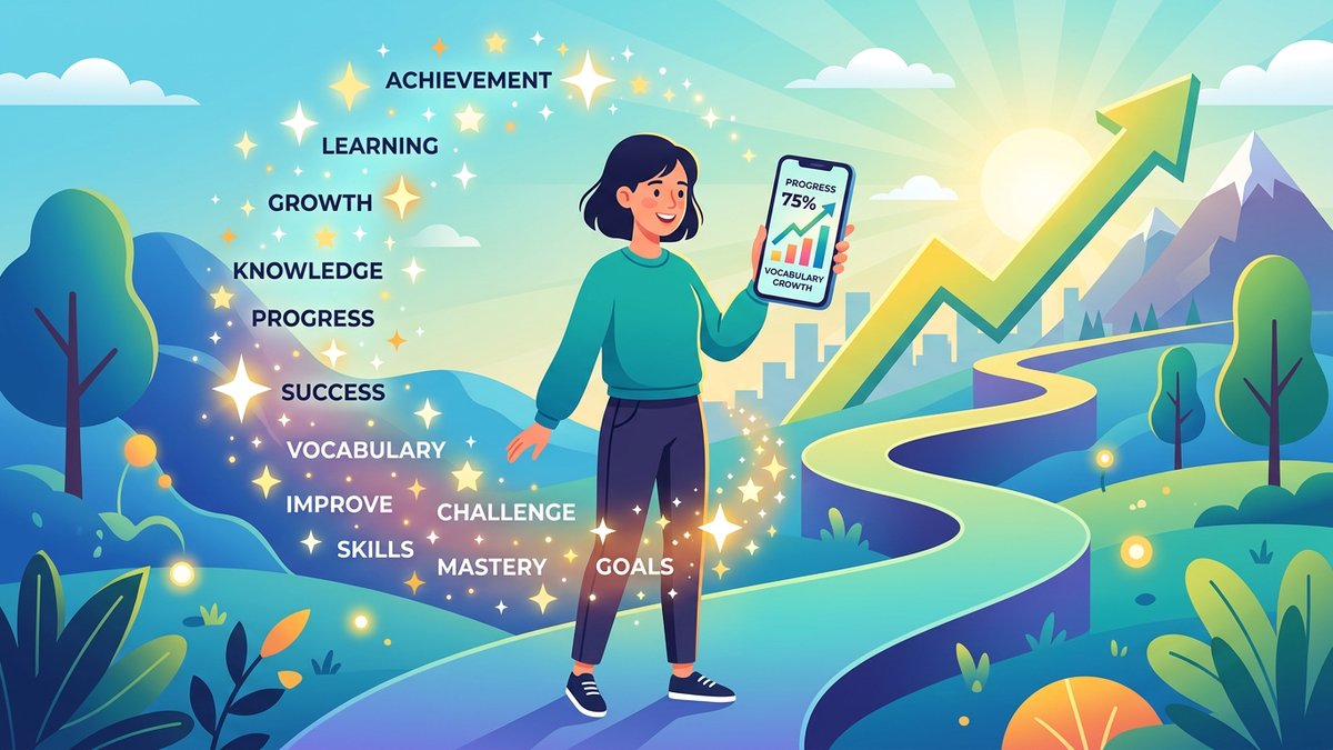 英語力の上達を加速させるイメージイラスト