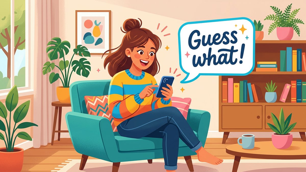 友達に話しかけるメッセージを打つ人のイラスト