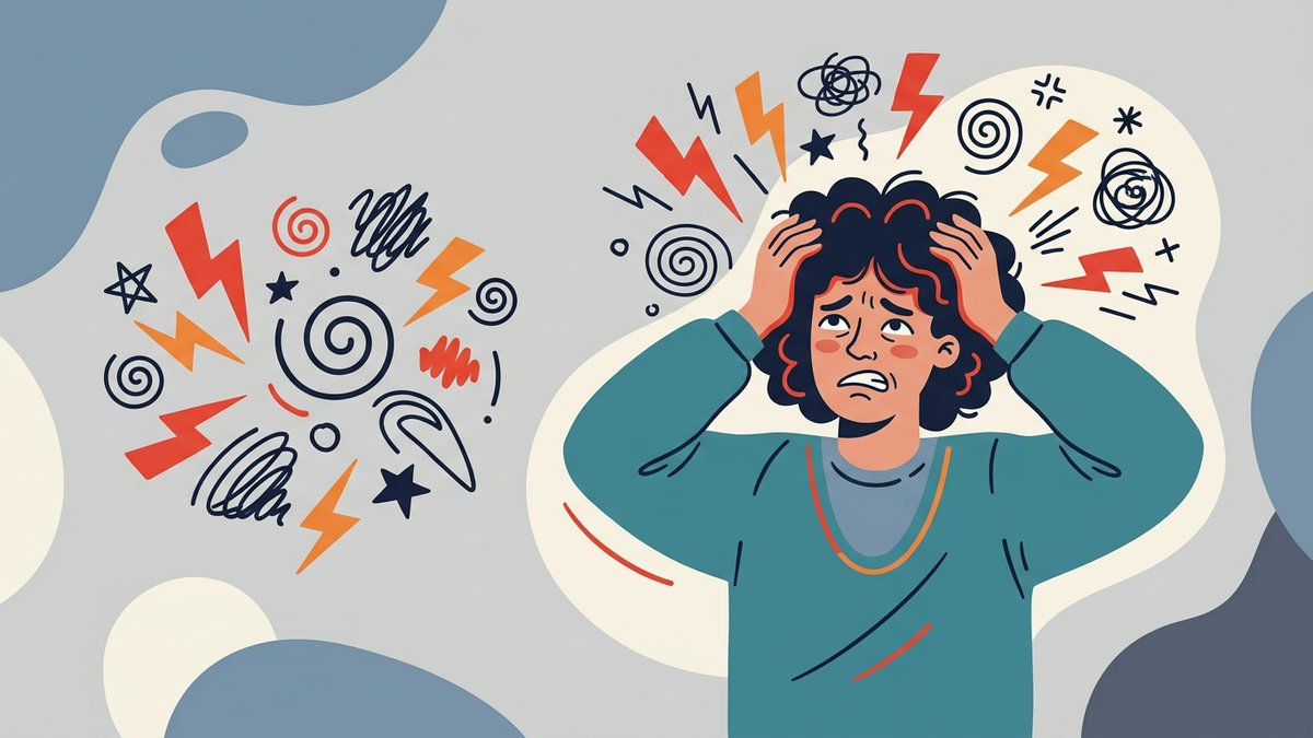 イライラした気持ちを表現するイラスト